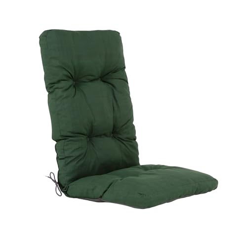 PATIO Auflage für Hochlehner 124 x 48 cm Ronda Gartenstuhl Auflage hoch mit Haltegurt Schnüre zur Befestigung von PATIO