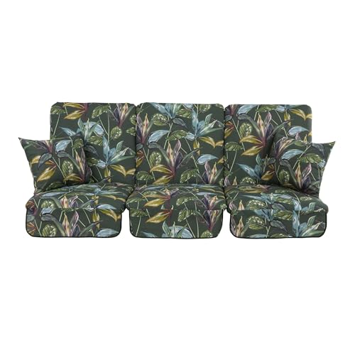 PATIO Auflagen für Hollywoodschaukel 180 cm Rimini/Venezia Gartenschaukel Kissen 3 TLG. mit Seitenkissen von PATIO