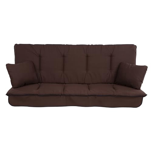 PATIO Ersatzpolster Hollywoodschaukel 170 cm Umbria Bankauflage mit Seitenkissen Volant vorne von PATIO