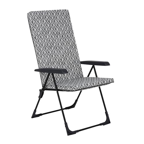 PATIO Garten Klappstuhl mit Polster Barletta bis 110 kg verstellbar 28 Positionen Hochlehner Gartensessel Campingsessel von PATIO