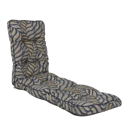 PATIO Gartenliege Auflage 180 x 48 cm Modena Flocke Polster für Liegestuhl Tasche zur Befestigung für Gestell bis 45 cm breit mit Ø 18 mm Rohrdicke von PATIO