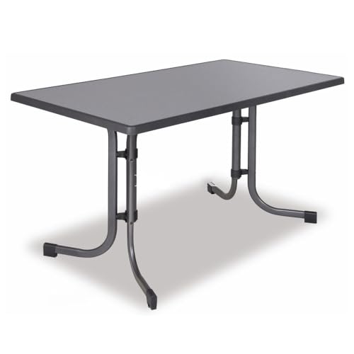 PATIO Gartentisch 115x70 cm rechteckig Dine & Relax Pizzara Outdoor Tisch Metall pulverbeschichtet Sevelit Tischplatte klappbar von PATIO