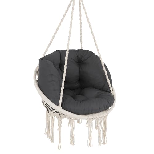 PATIO Hängesessel Kissen 2tlg. Auflage für Hängeschaukel Hängestuhl mit Schnüren gesteppt Inndoor & Outdoor von PATIO