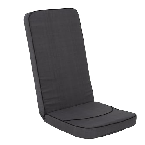 PATIO Hochlehner Auflage Gartenstuhl Modena 124 x 47 cm Stuhlpolster mit Rückenlehne Taschen zur Befestigung für Gestell bis 45 cm breit mit Ø 18 mm Rohrdicke von PATIO