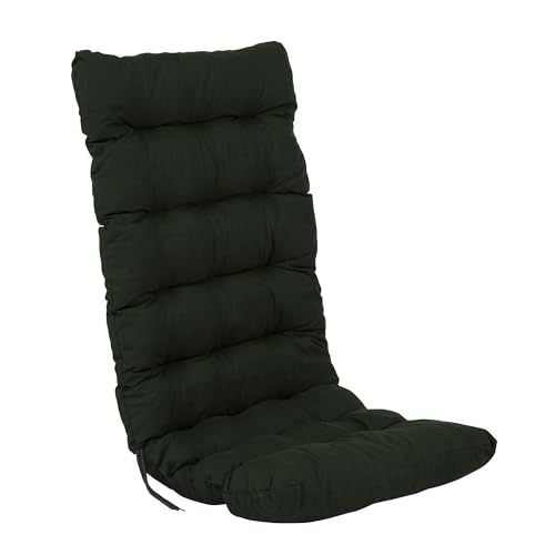 PATIO Hochlehner Auflage grün Milos 120 x 50 Sitzauflage Gartenstuhl Stapelstuhl mit Schnüren Stoffgürtel Stuhlpolster von PATIO