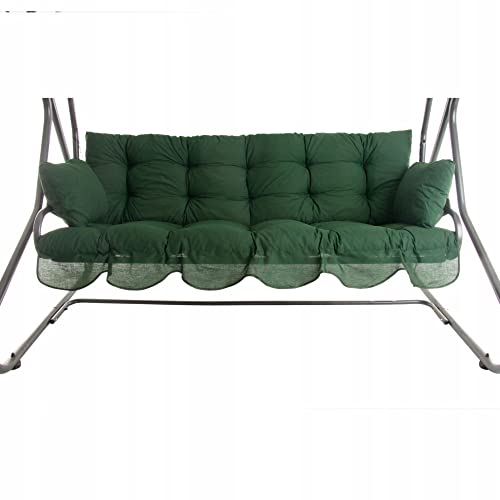 PATIO Hollywoodschaukel Auflage 170x50 cm Bora Sitzpolster Rückenlehne 2 Seitenkissen Befestigungsschnüre Volant vorne 1 Set von PATIO