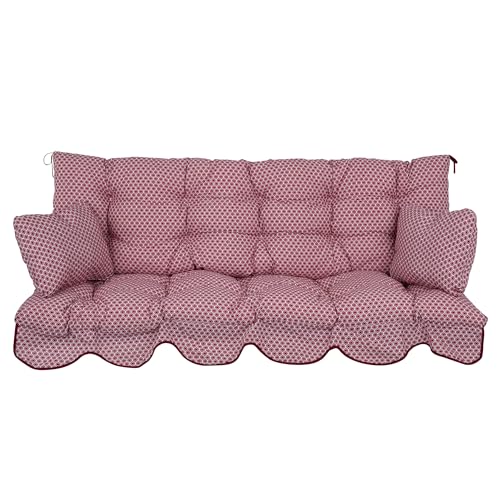 PATIO Hollywoodschaukel Auflage 170x50 rot weiß Bora Sitzfläche mit Rückenlehne 2 Seitenkissen Volant vorne gesteppt PATIO Hollywoodschaukel Auflage 170x50 rot weiß Bora Sitzfläche mit Rückenlehne 2 Seitenkissen Volant vorne gesteppt von PATIO