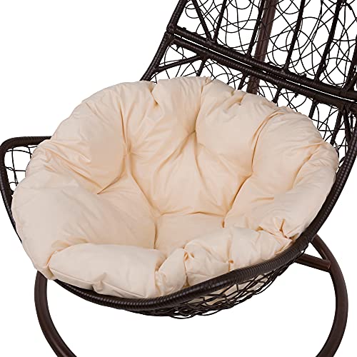 PATIO Auflage für Hängesessel rund ⌀ 100 cm Papasansessel Hängekorb Kissen gesteppt von PATIO