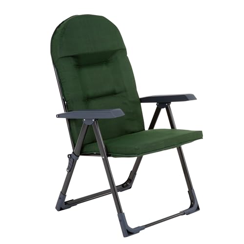 PATIO Klappsessel mit Verstellbarer Lehne und Auflage Galaxy Campingsessel Stuhl für Garten Balkon Terrasse verstellbar 28 Positionen von PATIO