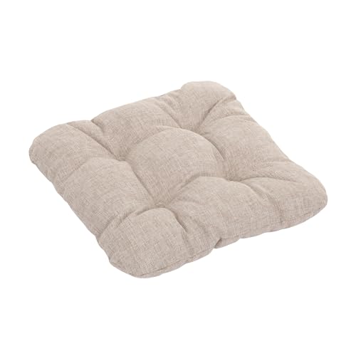 PATIO Sitzkissen Stuhl 38x38 cm quadratisch Ellen gesteppt für Gartenstuhl Küche Esszimmer Stuhl 1 St. von PATIO