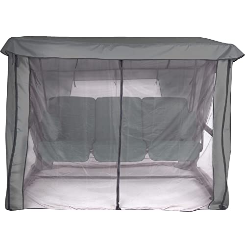 PATIO Sonnendach mit Moskitonetz für Hollywoodschaukel Rimini/Venezia 228 x 126 cm Ersatzdach Gartenschaukel Insektenschutz von PATIO