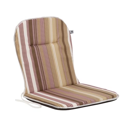 PATIO Stuhlauflage Niedriglehner 80 x 43 cm Ben Monoblock Auflage Sitzkissen Stuhl Wendekissen Streifen Mehrfarbig von PATIO