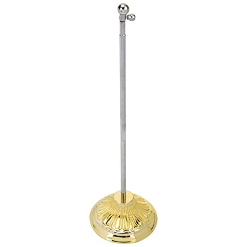 Mini- Flaggenhalter Edelstahl Kleiner Tischflagge Basis Mini- Stick- Flaggenhalter Teleskop Fahne Pole Desktop- Flagge für Home Office Accessoire Golden Flaggenstand Tisch Flaggenständer Edelstahl von PATKAW