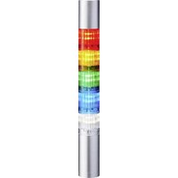 Patlite Signalsäule LR4-502WJBU-RYGBC LED 5-farbig, Rot, Gelb, Grün, Blau, Weiß 1St. von PATLITE