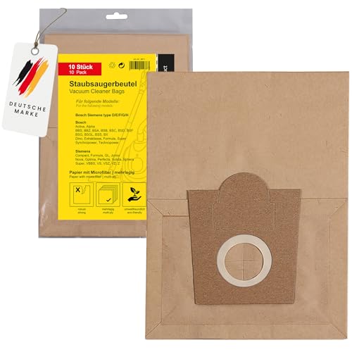 PATONA 10x Papier Staubsaugerbeutel Kompatibel mit Bosch Org. Typ D E F G PATONA 10x Papier Staubsaugerbeutel Kompatibel mit Bosch Org. Typ D E F G von PATONA