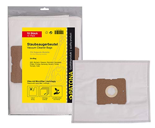 PATONA 10x Staubsaugerbeutel aus mehrlagigem Vlies passend für Tristar UFESA Samsung VC 6200...6299 usw. Staubsauger – hohe Feinstaubaufnahme, langlebige Ersatzbeutel PATONA 10x Staubsaugerbeutel aus mehrlagigem Vlies passend für Tristar UFESA Samsung VC 6200...6299 usw. Staubsauger – hohe Feinstaubaufnahme, langlebige Ersatzbeutel von PATONA