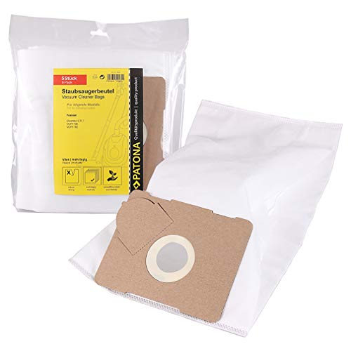 PATONA 5er Pack Staubsaugerbeutel aus mehrlagigem Vlies passend für Festool Cleantec CT17, VCP170E, VCP171E Staubsauger – hohe Feinstaubaufnahme, langlebige Ersatzbeutel von PATONA