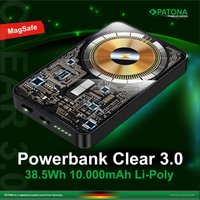 Patona - Powerbank Clear 3.0 PD20W 10Ah 38.5Wh Li-Poly von PATONA