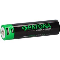 Patona - Premium 18650 Zelle Li-Ion Akku + usb-c Input 3,7V 3300mAh von PATONA