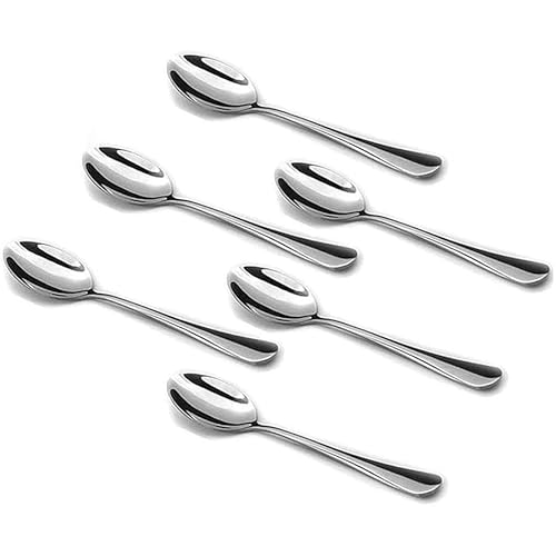 12 Stück Latte Macchiato löffel Set,Edelstahl-Kaffeelöffel, 19.5 cm Edelstahl Lange löffel,Hochglanzpoliert Lange Löffel,Spiegelpoliert,Für Espressolöffel,Cocktail,Milchshake von PATRICKWHITE
