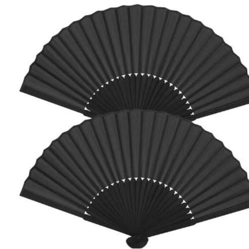 2 Stück Handfächer Faltbare Fächer, Klein Handfächer aus Stoff für eine Abkühlung im Sommer, Chinesische Fächer Taschenfächer Klappfächer für Hochzeite Bevorzugung Aufführung Tanz Dekoration von PATRICKWHITE
