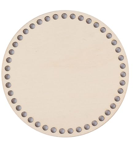 PATRICKWHITE 6 Stück Holzboden Häkelkorb,Taschenboden Holz zum Körbe Häkeln,Holzböden Häkelkörbe Basis Naturholzkorbboden für DIY Korb Webbedarf Heimdekoration Kunsthandwerk (15cm/20cm) von PATRICKWHITE