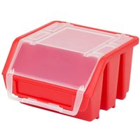 Stapelbare Box Box Ergo Box mit Deckel Größe 1 Lager Rot von PATROL