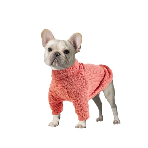 Hundepullover Stilvoller Warmer Hunde- und Katzenpullover, Weicher Rollkragen-Hundebekleidungsweste, Weiches Haustier-Winterzubehör, Geeignet für Welpen, Kleine und Mittelgroße Hunde (Rosa,S) O7 Hundepullover Stilvoller Warmer Hunde- und Katzenpullover, Weicher Rollkragen-Hundebekleidungsweste, Weiches Haustier-Winterzubehör, Geeignet für Welpen, Kleine und Mittelgroße Hunde (Rosa,S) O7 von PATTEPOINT