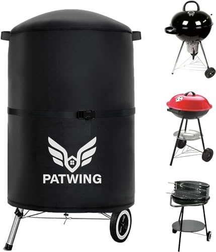 PATWING Grillabdeckung,600D Oxford Grill Gasgrill Abdeckhaube,Grillabdeckung Wetterfest UV-Schutz & Wasserdicht,Grill Abdeckung Gasgrill Schutzhuelle Haube mit Aufbewahrungstasche (70 * 70 * 70 cm) von PATWING