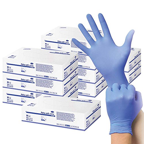 10x 150 Nitrilhandschuhe Peha-soft nitrile fino Einmalhandschuh Untersuchungshandschuhe blau, L von PAUL HARTMANN