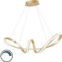 Design Hängelampe Gold inkl. LED 80 cm - Belinda von PAUL NEUHAUS