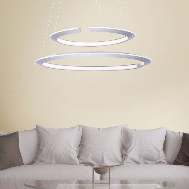 LED-Pendelleuchte Alessa mit zwei LED-Ringen von PAUL NEUHAUS