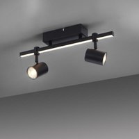 Led Wand- und Deckenleuchte Barik in Schwarz 2x GU10 - black - Paul Neuhaus von PAUL NEUHAUS