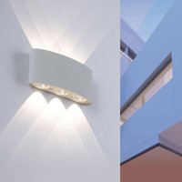 Led Wandleuchte Carlo in Silber pulverbeschichtet 6x - grey - Paul Neuhaus von PAUL NEUHAUS