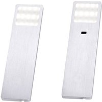 Paul Neuhaus HELENA LED-Unterbauleuchte 2er Set LED LED fest eingebaut 4W Warmweiß Aluminium (gebü von PAUL NEUHAUS