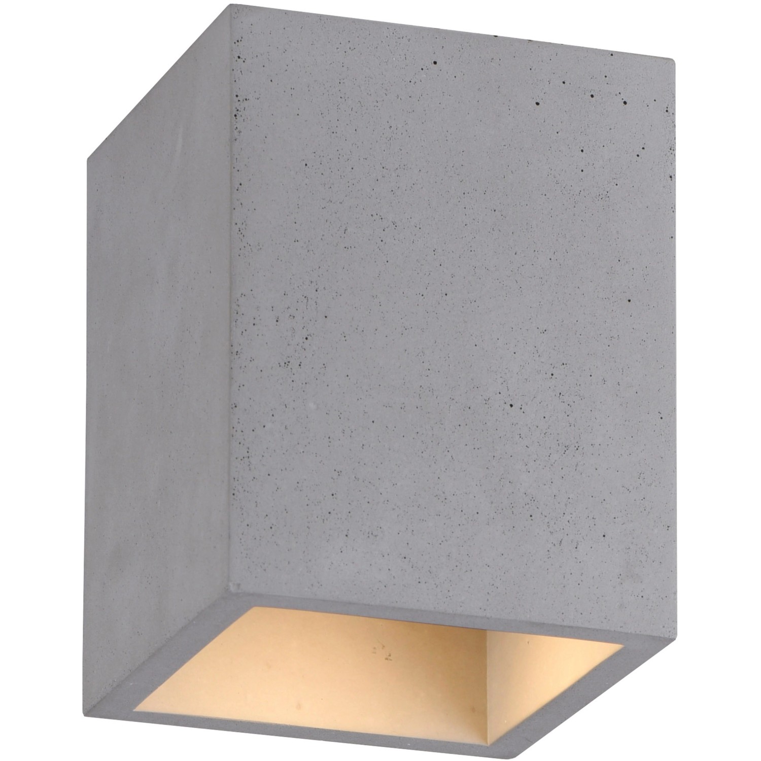 Paul Neuhaus Deckenleuchte Eton Beton 11 x 14 cm eckig von PAUL NEUHAUS