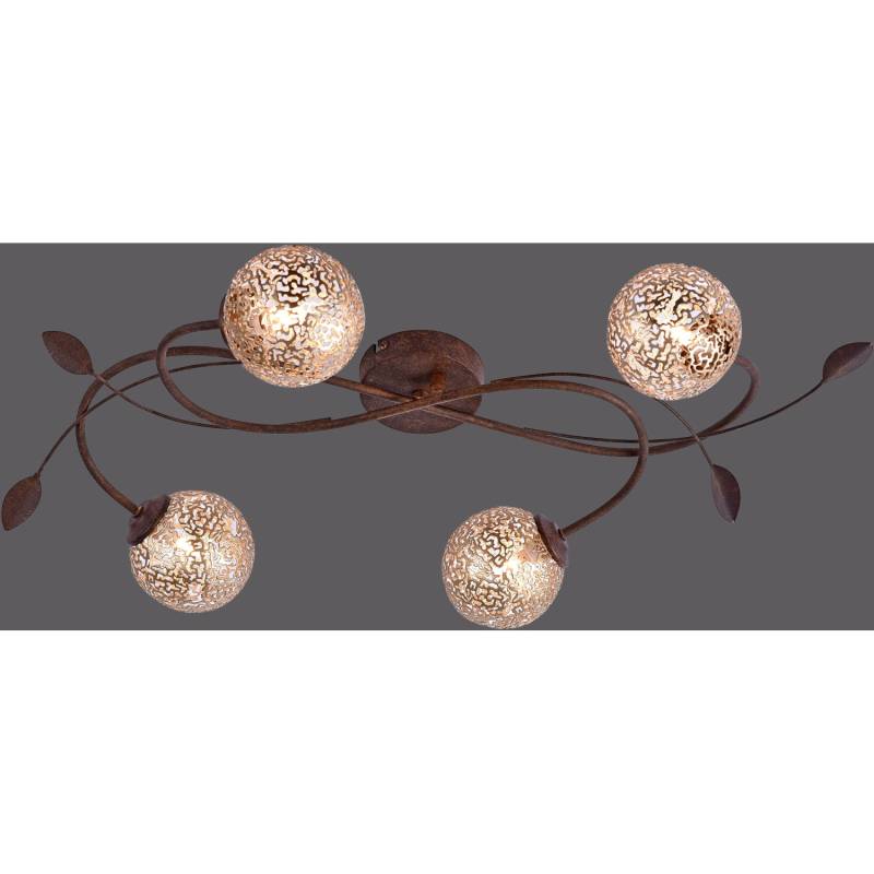 Paul Neuhaus Deckenleuchte Greta Rost 4-flammig von PAUL NEUHAUS