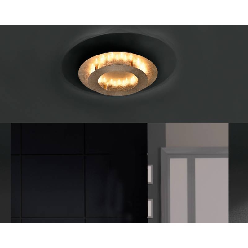Paul Neuhaus LED-Deckenleuchte Nevis Gold Ø 40 cm von PAUL NEUHAUS