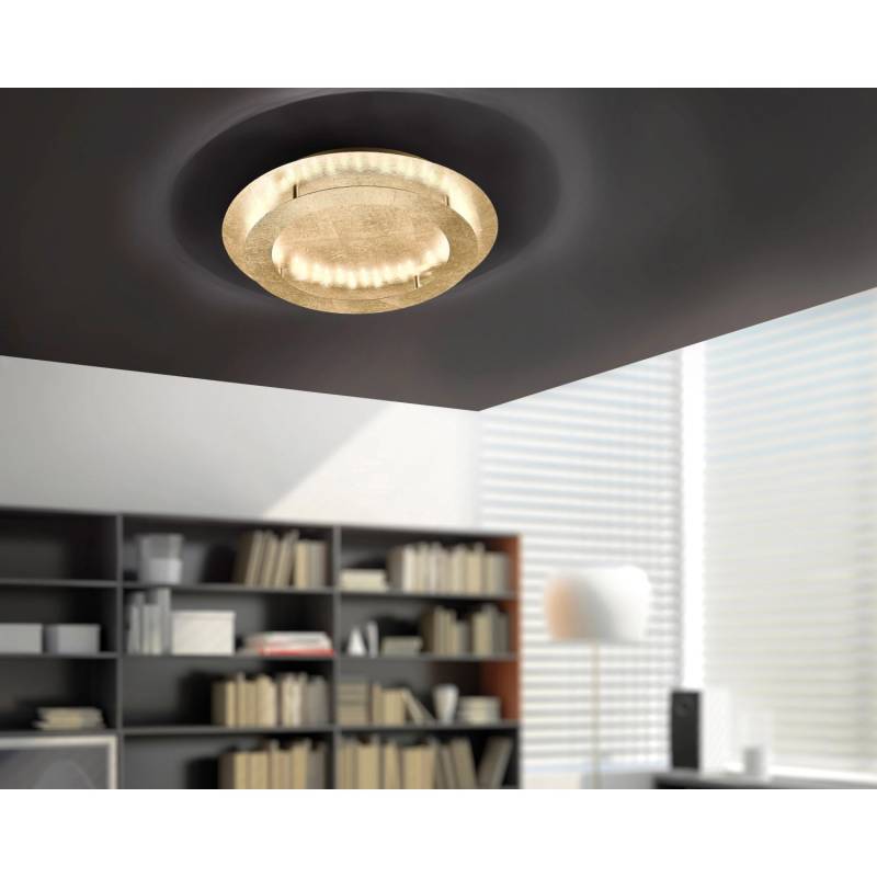 Paul Neuhaus LED-Deckenleuchte Nevis Gold Ø 50 cm von PAUL NEUHAUS