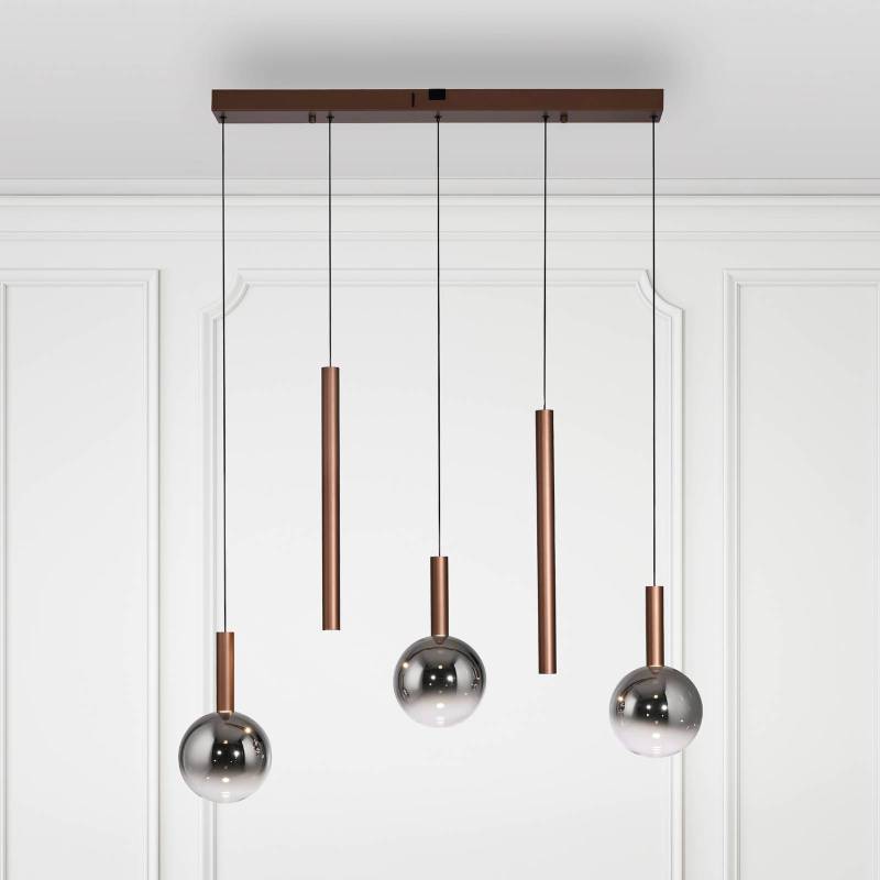 Paul Neuhaus LED-Hängelampe Bowl, Länge 100 cm, braun/grau Paul Neuhaus LED-Hängelampe Bowl, Länge 100 cm, braun/grau von PAUL NEUHAUS