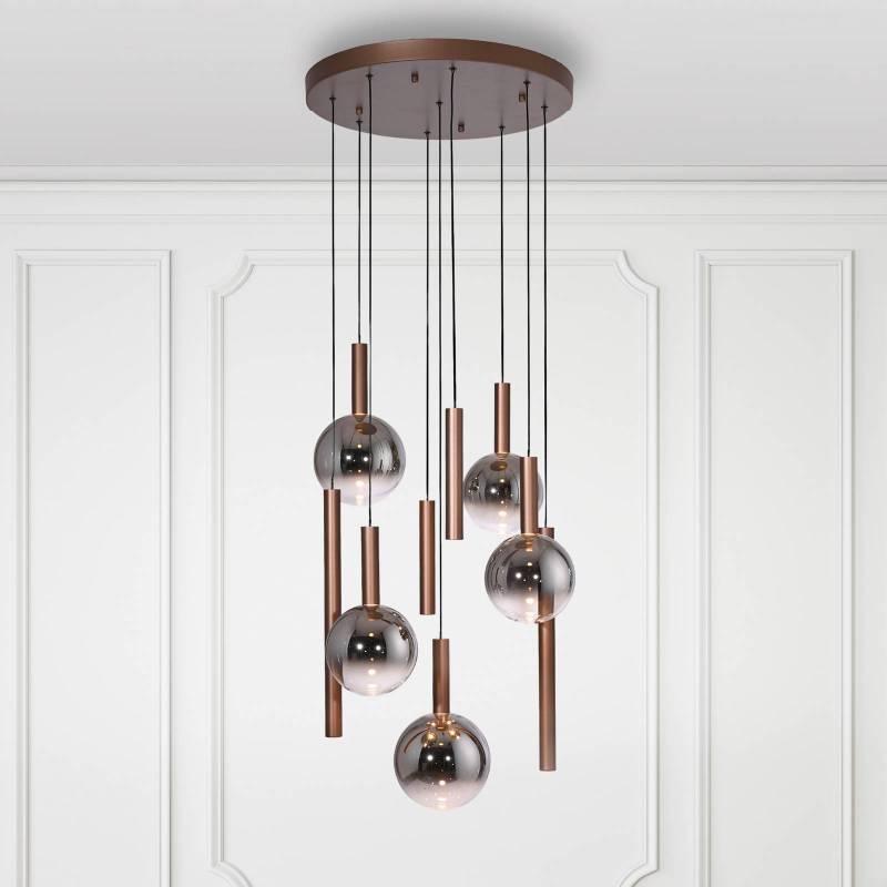 Paul Neuhaus LED-Hängelampe Bowl, Ø 63 cm, braun/grau Paul Neuhaus LED-Hängelampe Bowl, Ø 63 cm, braun/grau von PAUL NEUHAUS