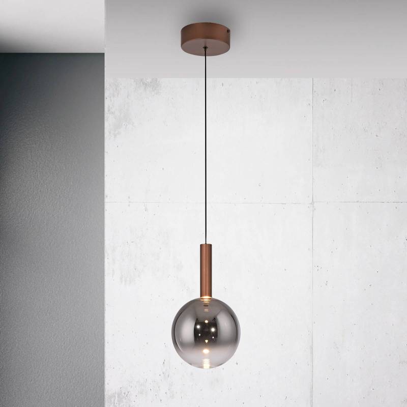 Paul Neuhaus LED-Hängelampe Bowl, Ø 20 cm, braun/grau Paul Neuhaus LED-Hängelampe Bowl, Ø 20 cm, braun/grau von PAUL NEUHAUS