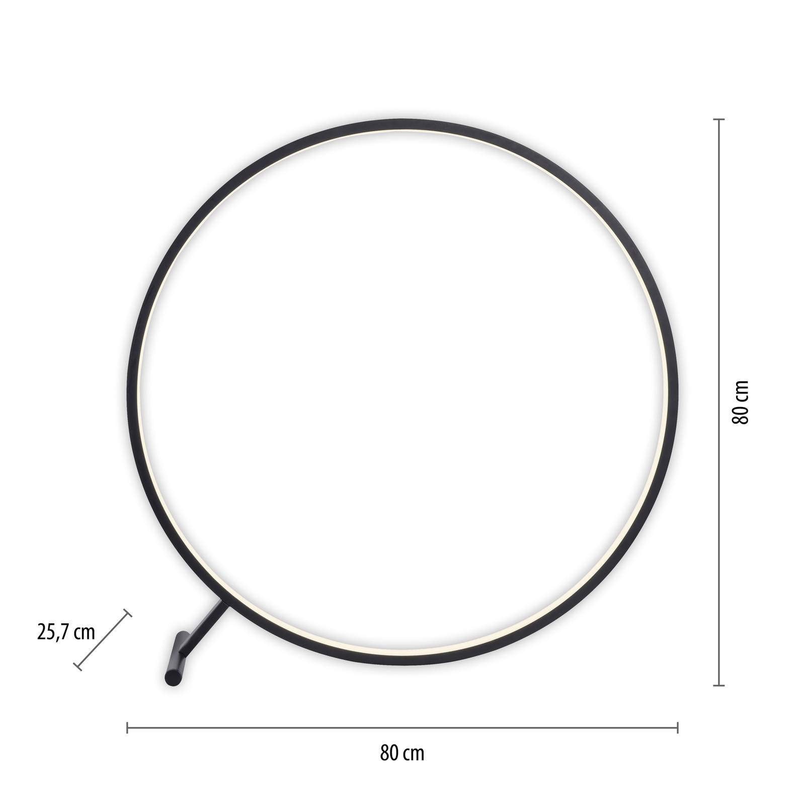 LED-Stehleuchte Hula CCT mit Fernbedienung Ø 80 cm von PAUL NEUHAUS