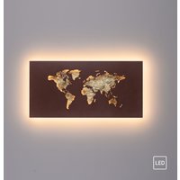 Paul Neuhaus LED Wandleuchte MAP, 1x LED-Board/25,00 Watt. Rechteckig, Farbe: Rost von PAUL NEUHAUS