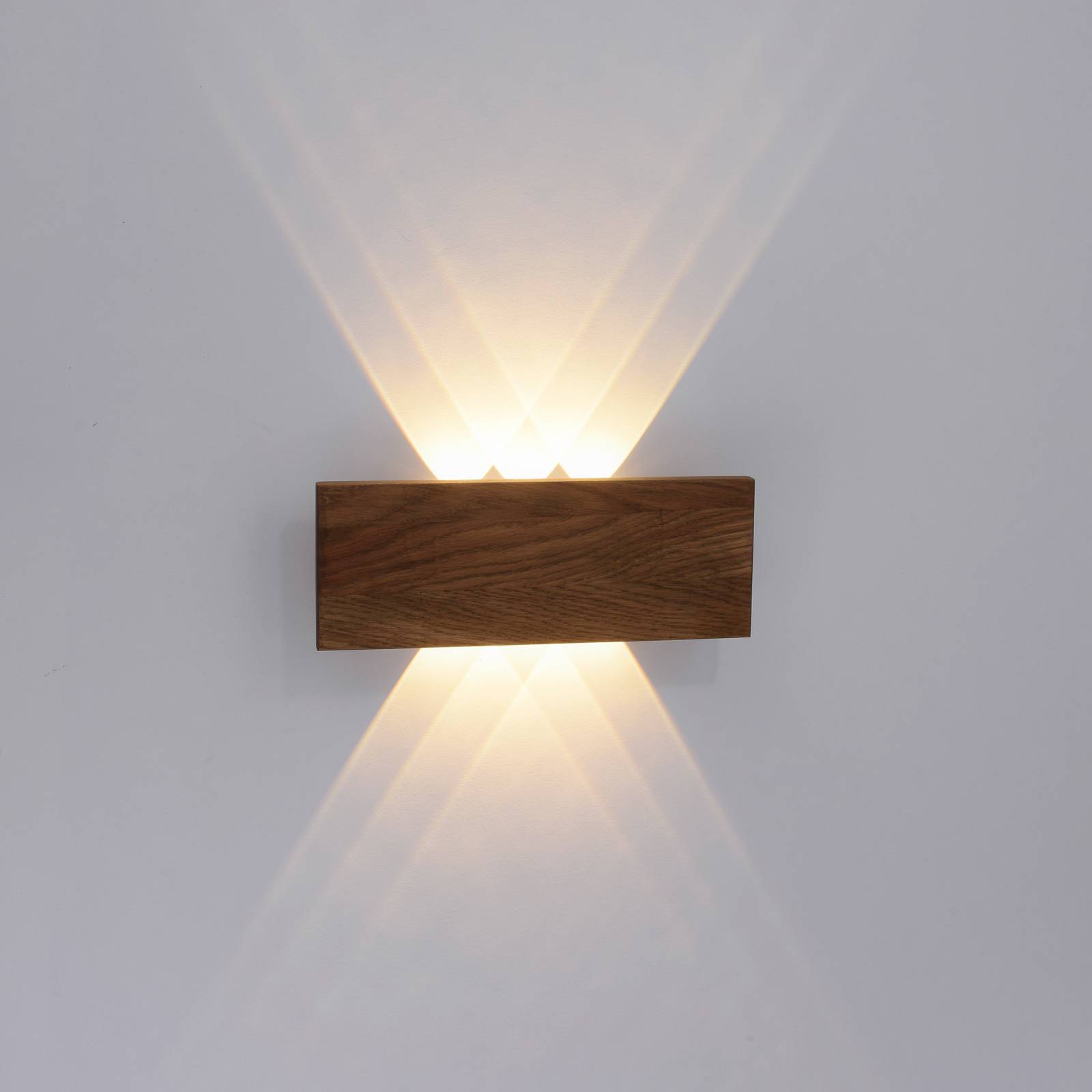 Paul Neuhaus Palma LED-Wandleuchte Holz 32 cm von PAUL NEUHAUS