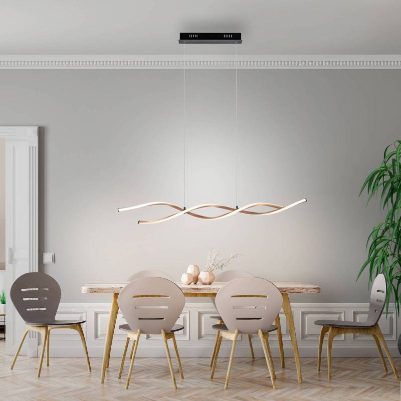 Paul Neuhaus LED-Hängeleuchte Polina, gold, Metall, dimmbar von PAUL NEUHAUS