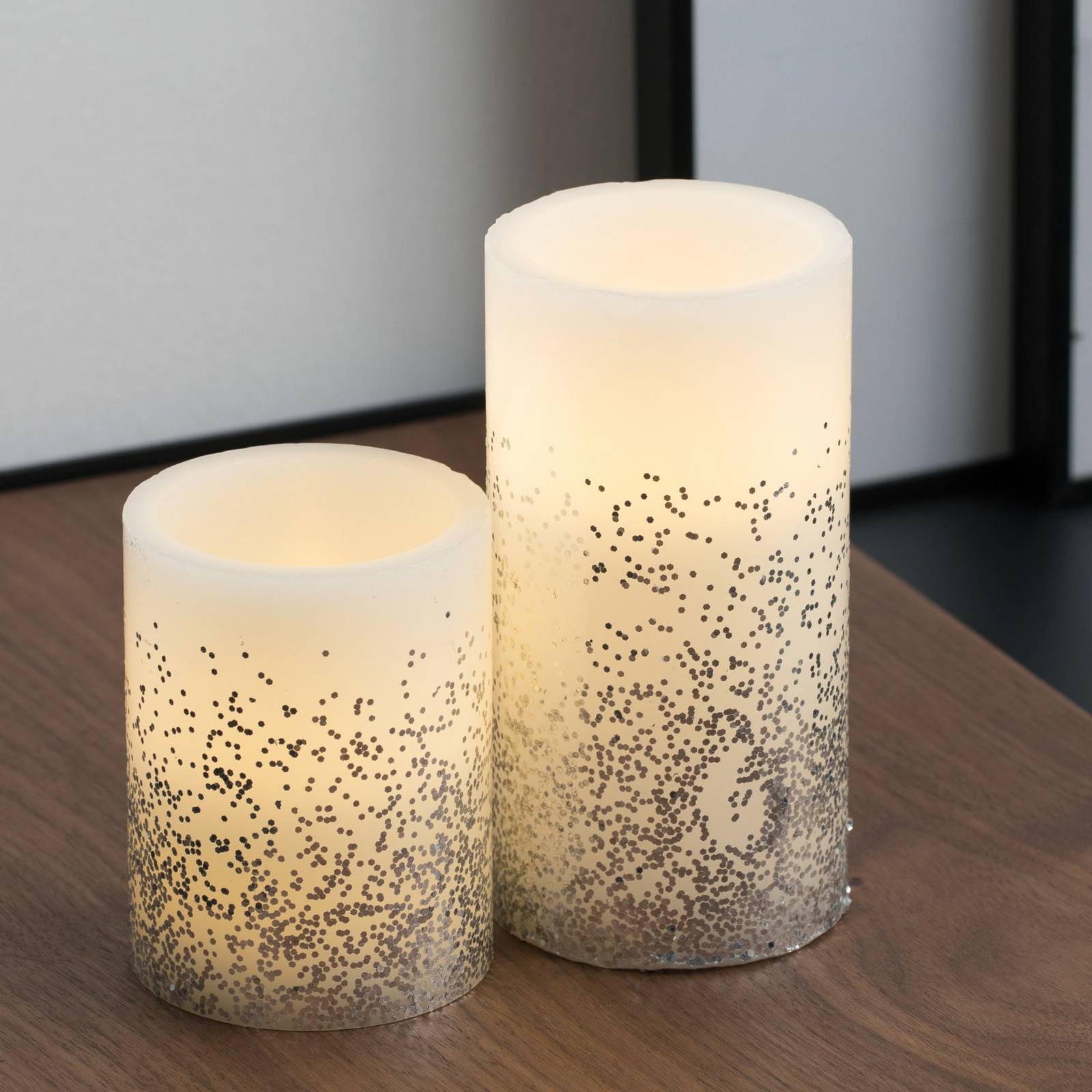 Pauleen Glowing Glitter Candle LED-Kerze 2er Set von Pauleen