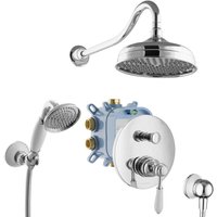 Duschsystem Unterputz Nostalgie Retro Einhandmischer Regendusche Komplett Set - Paulgurkes Duschsystem Unterputz Nostalgie Retro Einhandmischer Regendusche Komplett Set - Paulgurkes von PAULGURKES