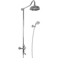 Paulgurkes - Nostalgie Duschsystem Aufputz Regendusche Set Retro Landhausstil 3-Wege von PAULGURKES