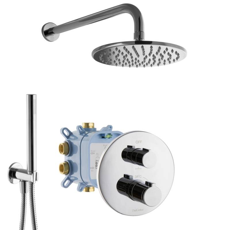 PaulGurkes Duschsystem Komplett Set Regendusche mit Grundkörper Box von PAULGURKES
